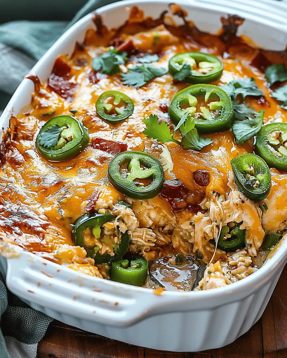 Jalapeño Popper Chicken Casserole: The Ultimate Easy Recipe with Turkey Bacon
