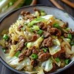 Savory Low-Carb Cabbage and Beef Stir Fry
