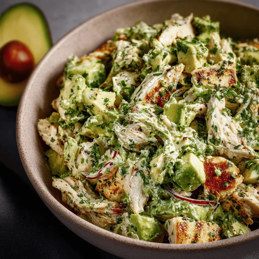 Avocado Chicken Salad: Easy Recipe with Turkey Bacon Delight