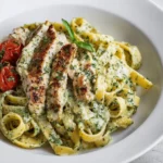 Best Creamy Chicken Pesto Pasta