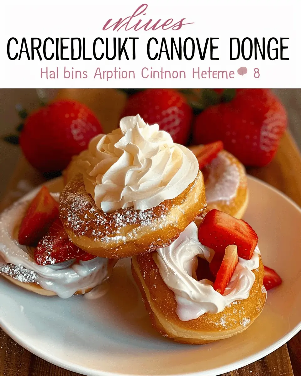 Carnivore Vanilla Cake Donuts with Whipped Cream: Indulgent Delight