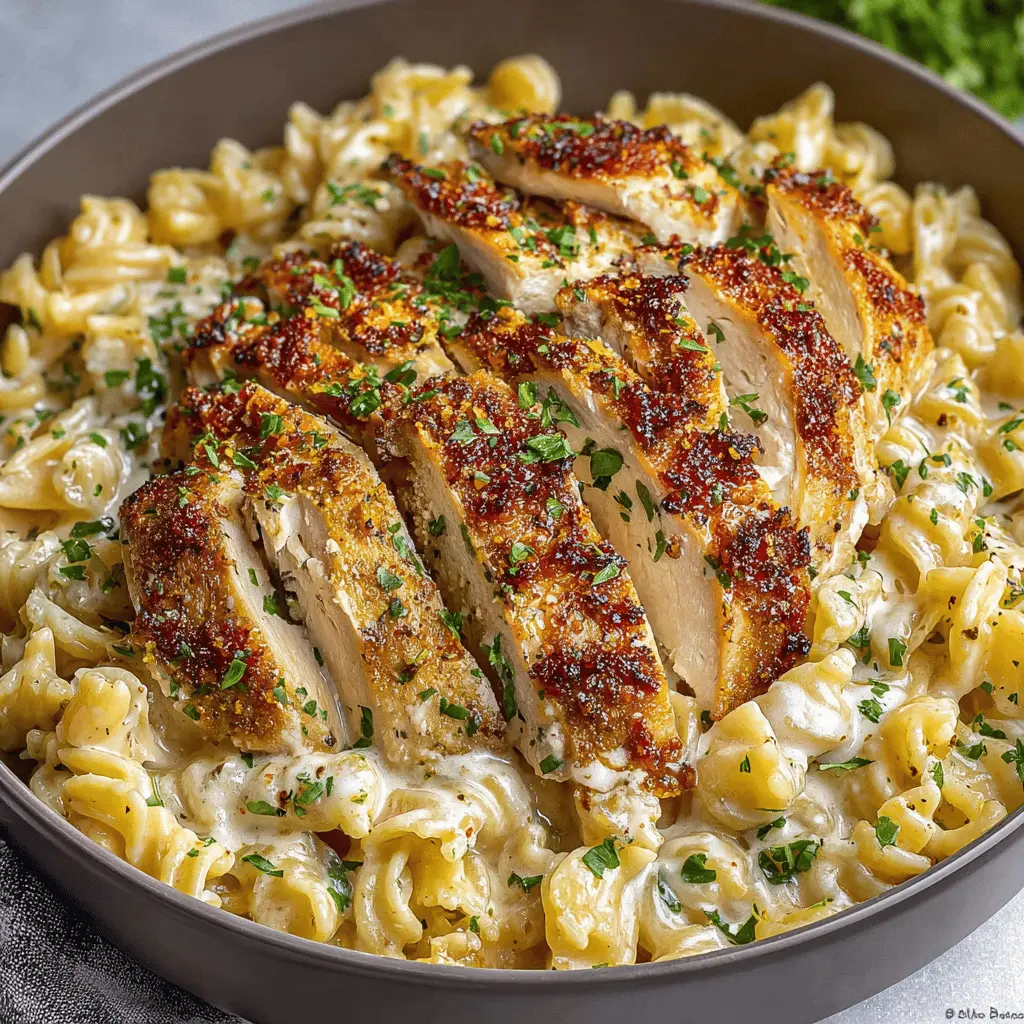 Garlic Parmesan Chicken Pasta