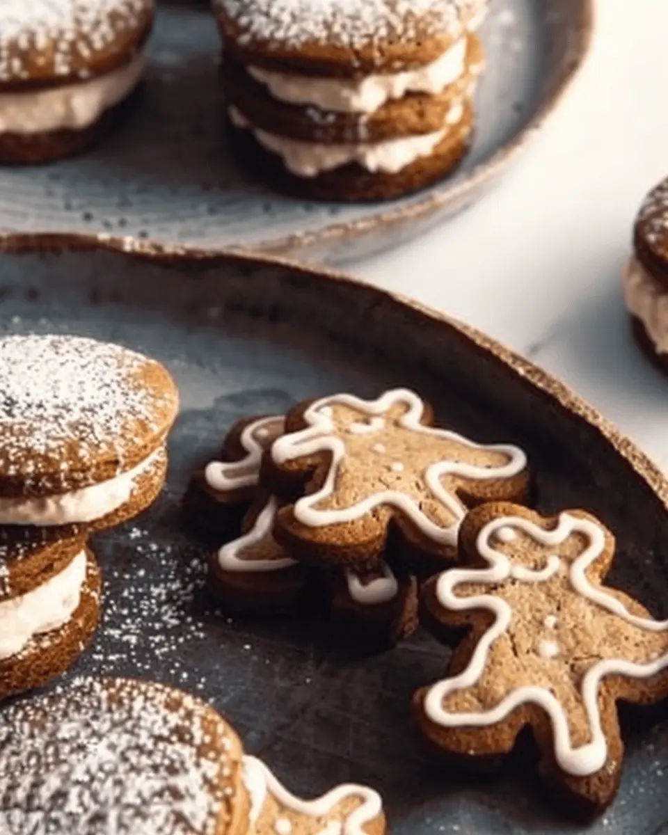 Gingerbread Sandwich Cookies: Indulgent Treat with Ginger Cream Filling