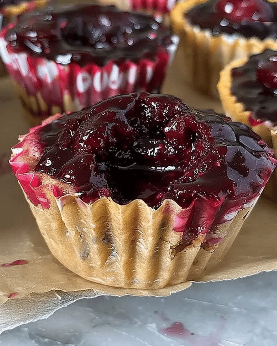 Peanut Butter Cherry Chia Jam Cups: Easy, Healthy Delight