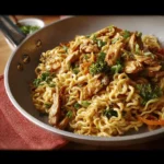 Peanut chicken noodles