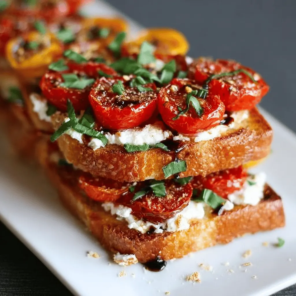 Roasted Tomato and Goat Cheese Sandwiches