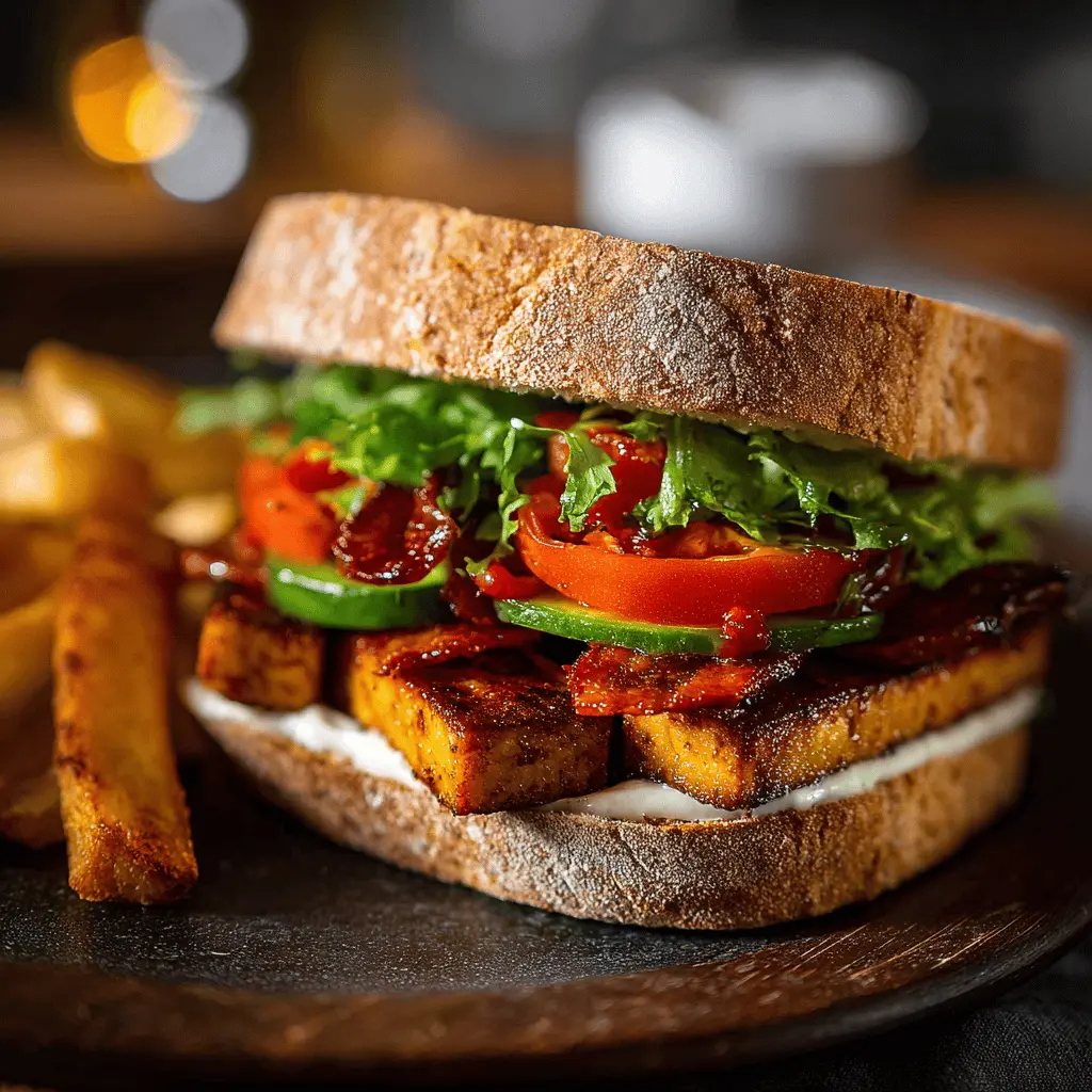 SMOKED TOFU BLT SANDWICH
