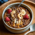 Stovetop Chocolate Protein Oatmeal (31g protein)