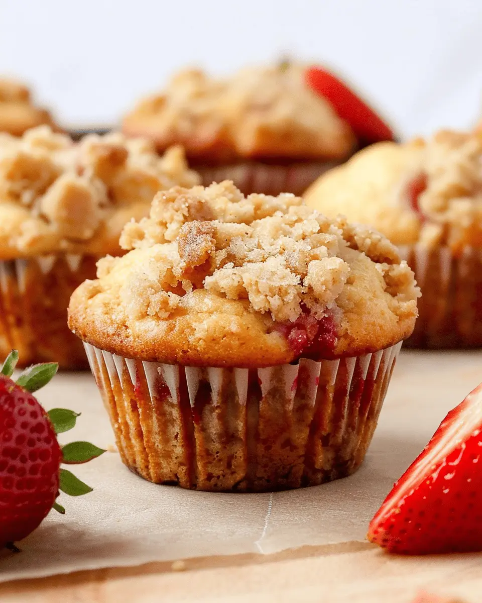 Strawberry Rhubarb Muffins with Streusel Topping: The Best Comfort Treat