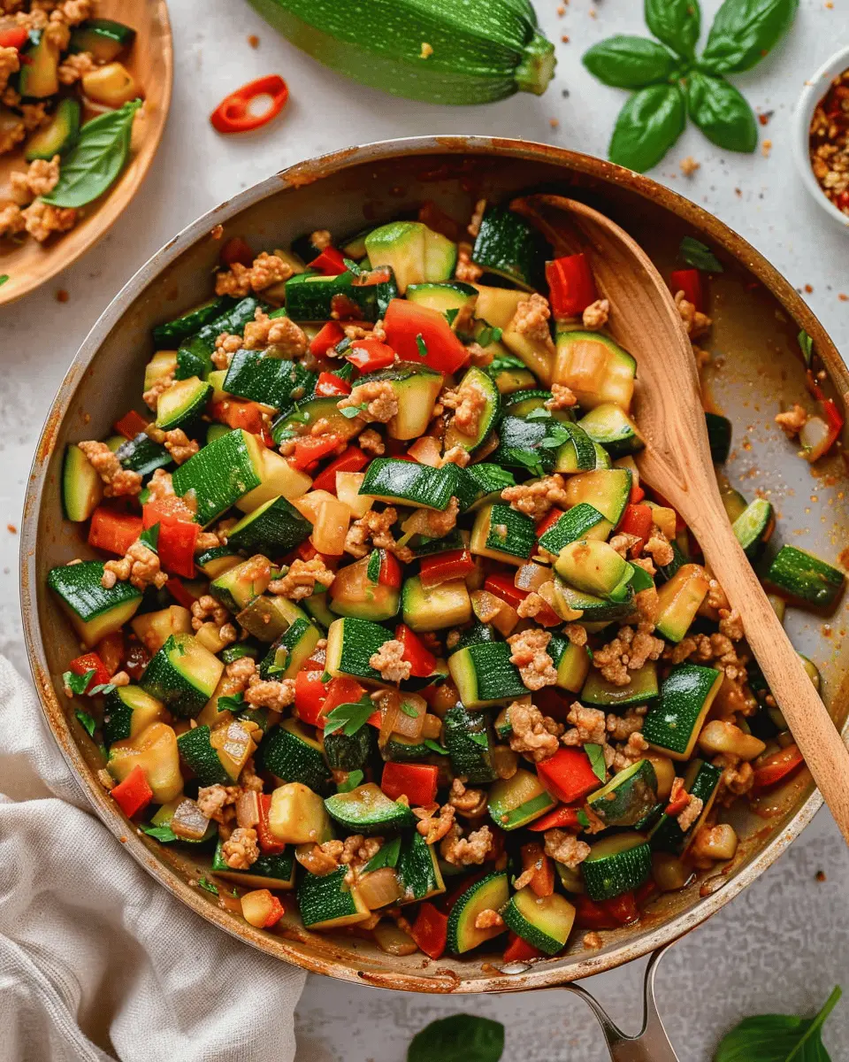 Ground Turkey Zucchini Skillet: Easy, Healthy Dinner Delight