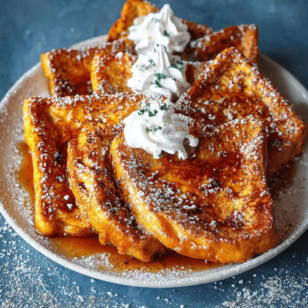 Pumpkin Spice French Toast: Easy Indulgence with Turkey Bacon