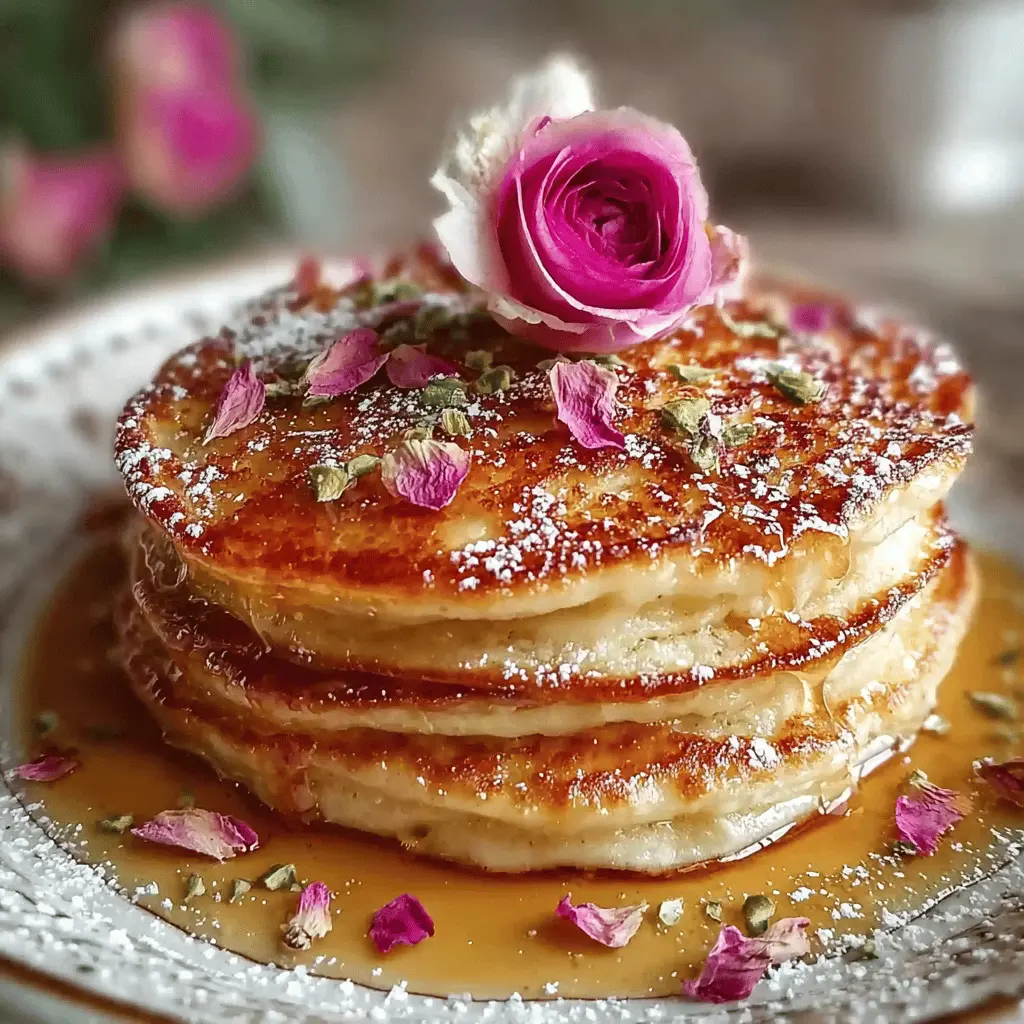 Rose Water Pancakes: Indulge in a Fluffy, Fragrant Delight