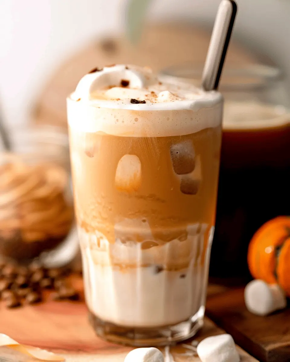 Iced Marshmallow Pumpkin Latte