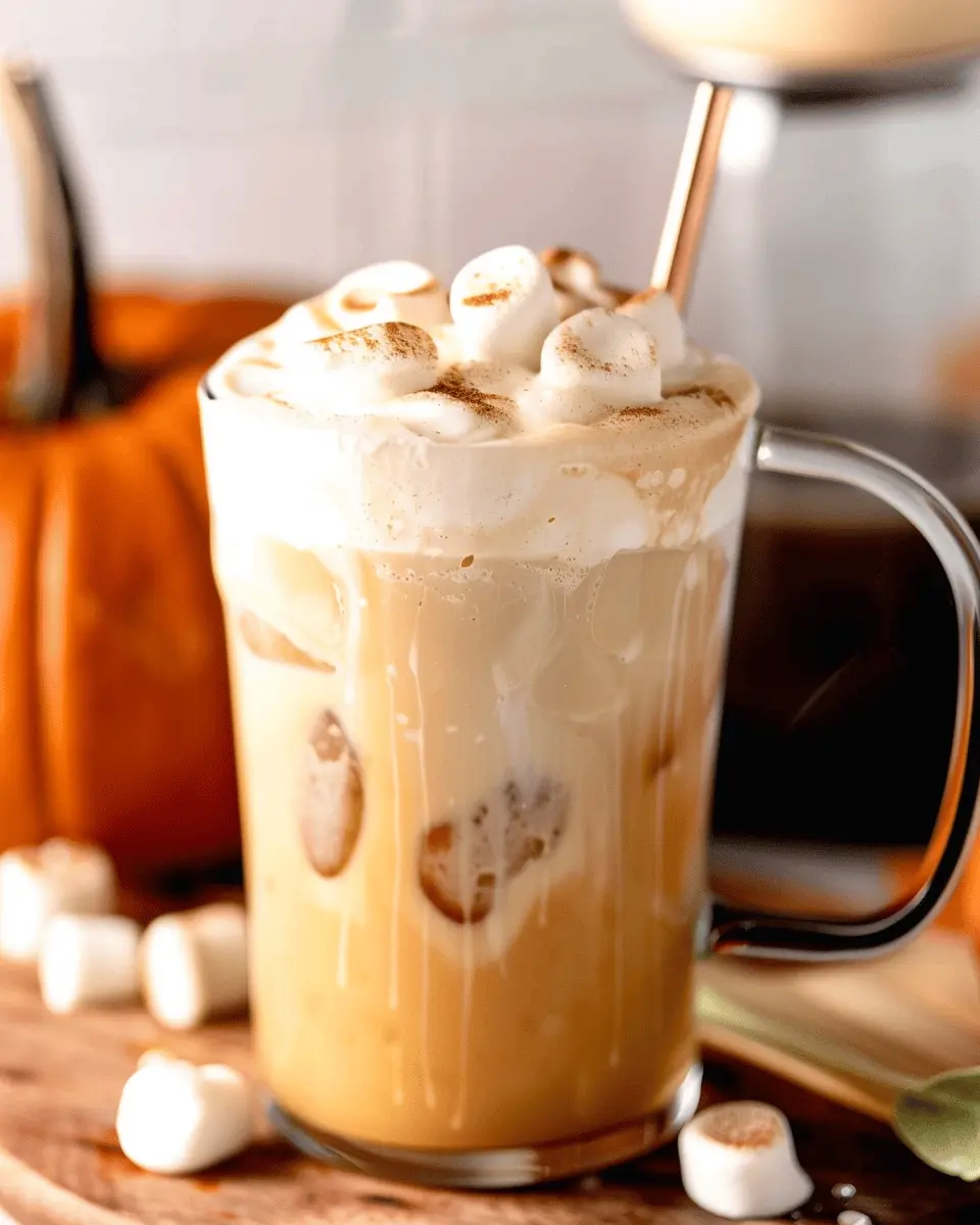 Iced Marshmallow Pumpkin Latte
