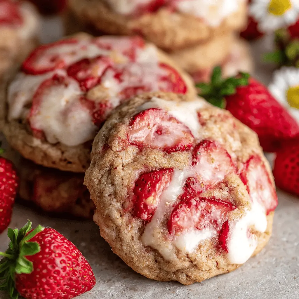 Strawberry Cheesecake Cookies