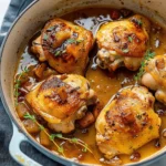 Braised Apple Cider Chicken Thighs