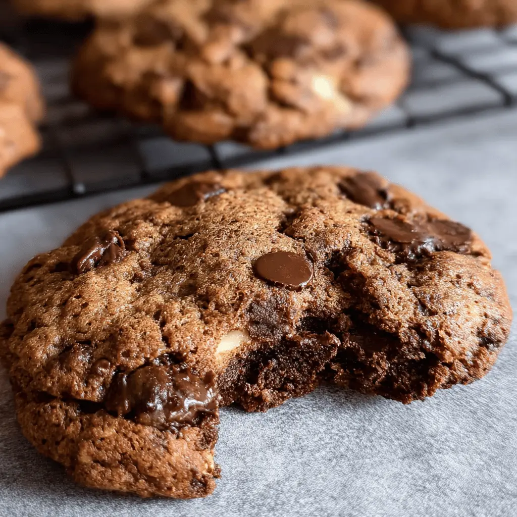Sourdough Double Chocolate Chip Cookies