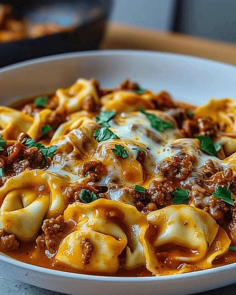 Cheesy Beef Enchilada Tortellini