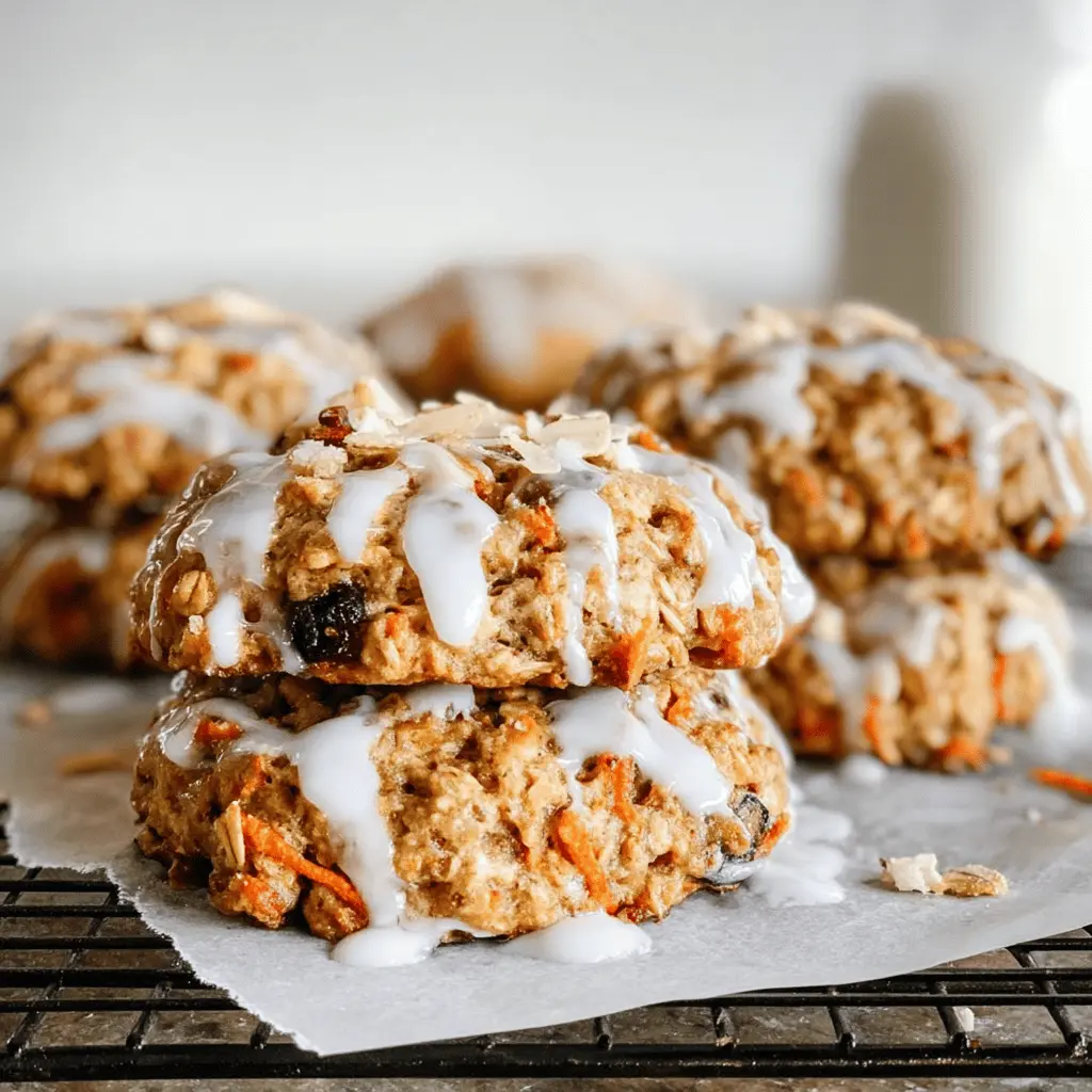 Healthy Carrot Cake Cookies (dairy free!)