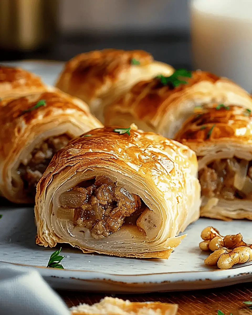 Savory French Onion Sausage Rolls: Easy Comfort Food Delight