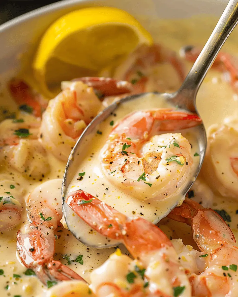Creamy Garlic Shrimp with Turkey Bacon: A Rich and Easy Delight
