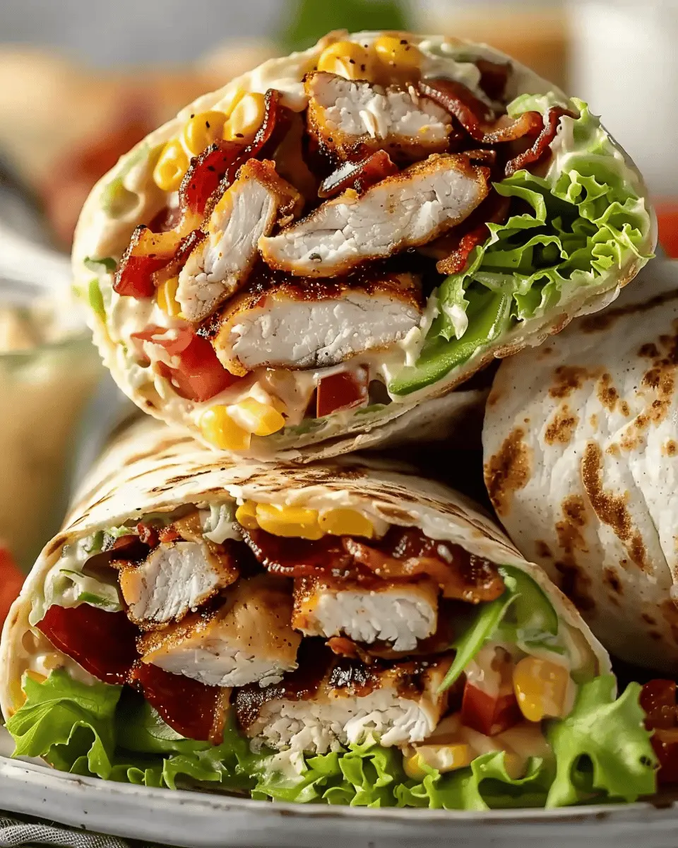 Delicious Garlic Turkey Bacon Ranch Chicken Wraps Made Easy
