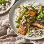 Air fryer soy and ginger salmon
