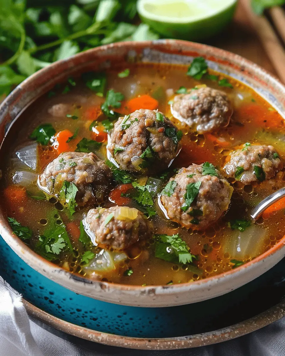 Caldo de Albóndigas: The Best Comforting Mexican Meatball Soup