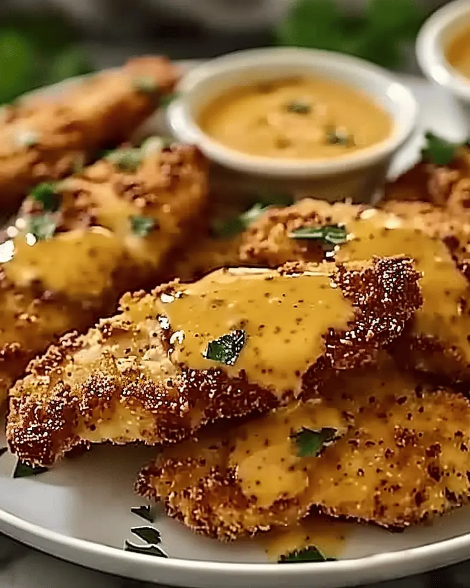 Crispy Mustard Chicken Tenders: A Guilt-Free Delight at Home