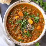 Easy Slow Cooker Lentil Soup