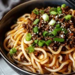 Mongolian Ground Beef Noodles