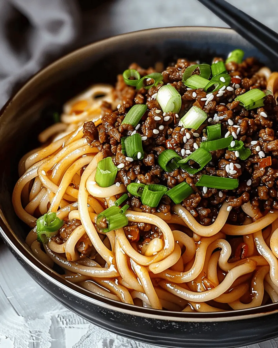 Mongolian Ground Beef Noodles: Easy Comfort Food at Home