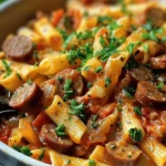 One-Pot Spicy Cajun Sausage Pasta Recipe