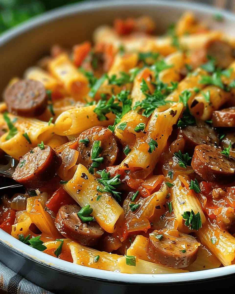 One-Pot Spicy Cajun Sausage Pasta Recipe for Dreamy Weeknight Dinners