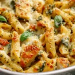 Pesto Chicken Pasta Bake