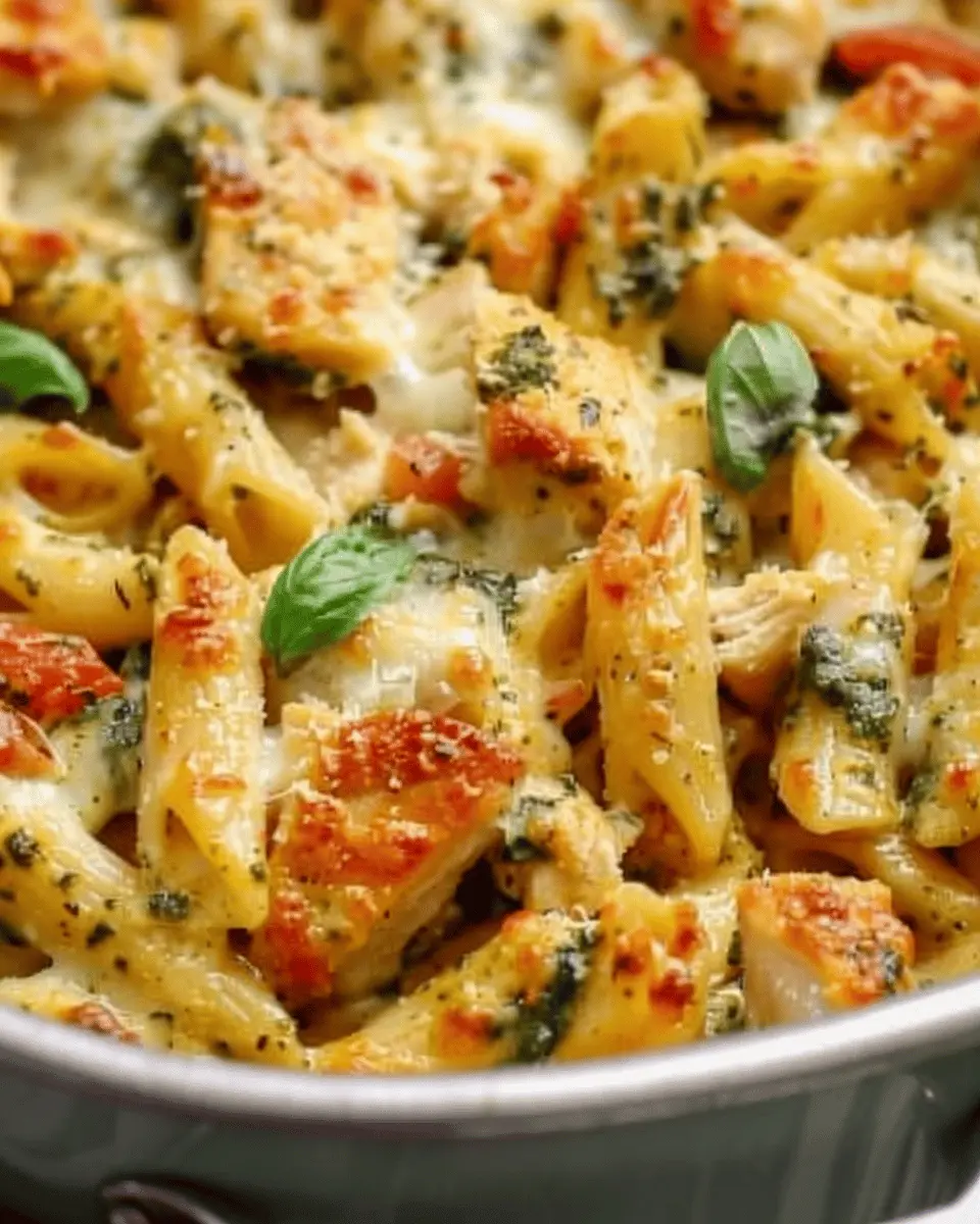 Pesto Chicken Pasta Bake: Indulgent Comfort Food Delight