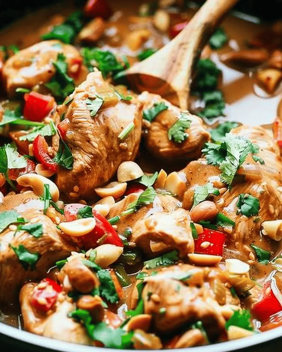 Slow Cooker Thai Peanut Chicken: Easy Comfort Food Delight