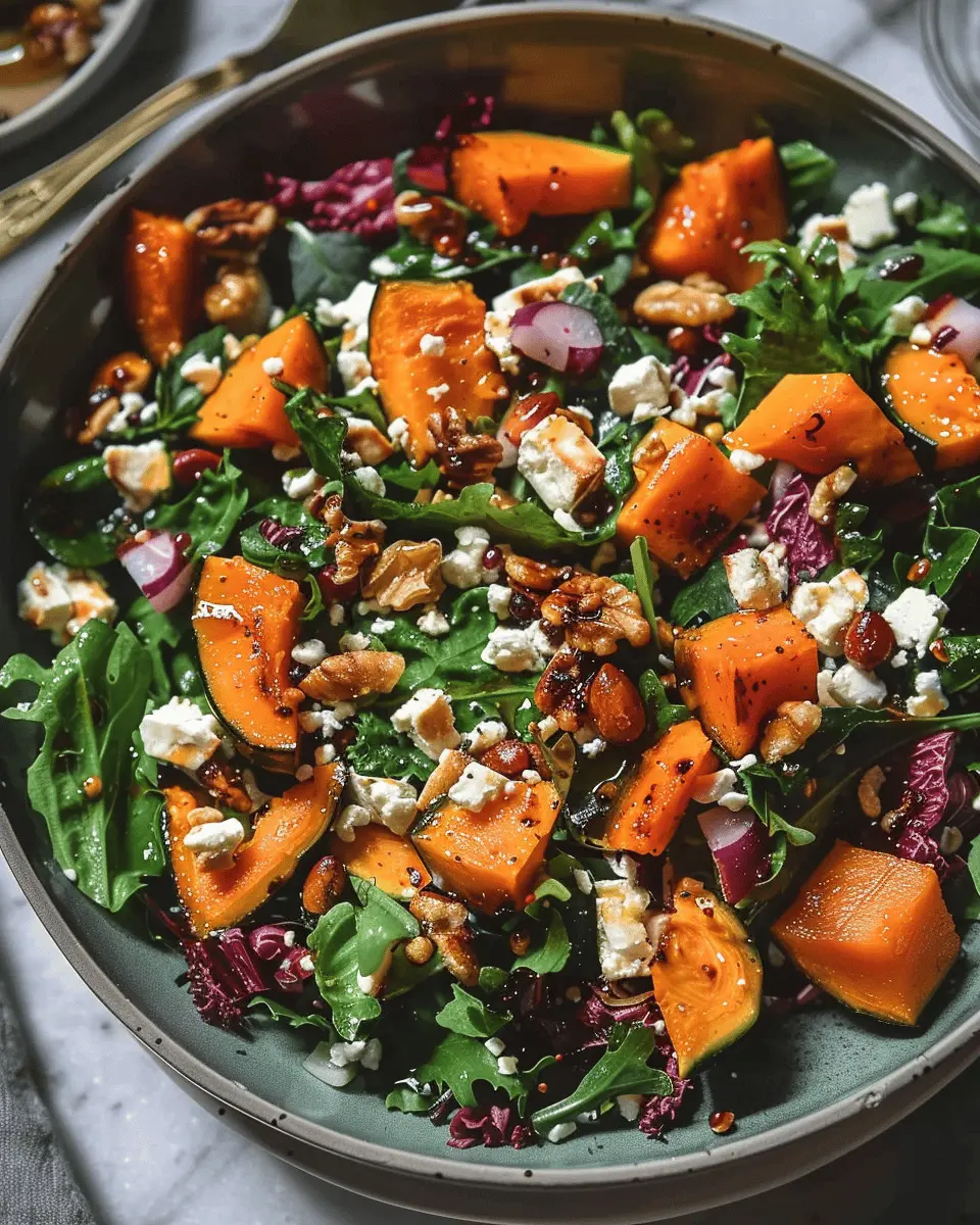 Roasted pumpkin salad with feta: A healthy, delicious twist