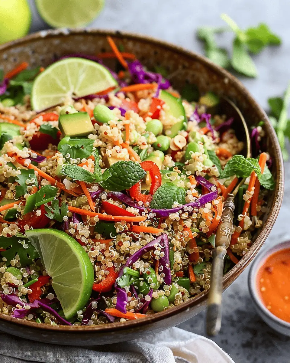 Crunchy Thai Quinoa Salad: A Refreshing Twist for Homemade Goodness