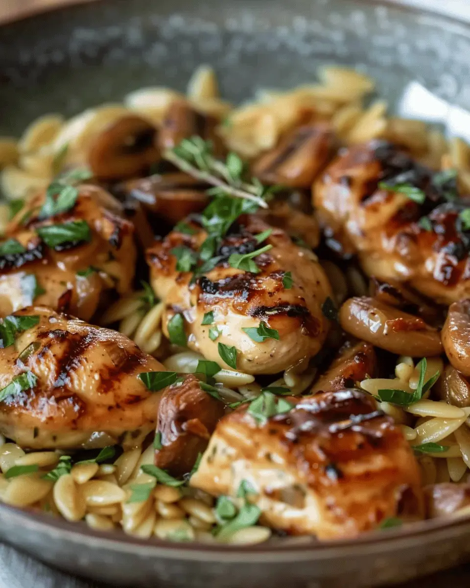Marsala Chicken Orzo: Easy Comfort Food for Cozy Nights