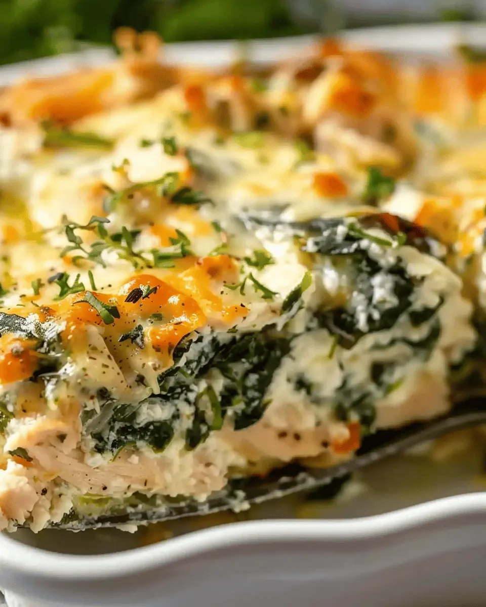 Chicken and Spinach Casserole with Cream Cheese: Easy Comfort Food