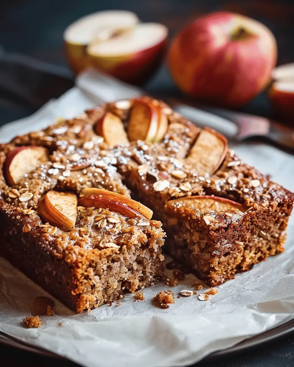 Healthy Breakfast Oatmeal Apple Cake