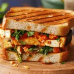 Quick Skillet-Toasted Veggie Paneer Sandwich