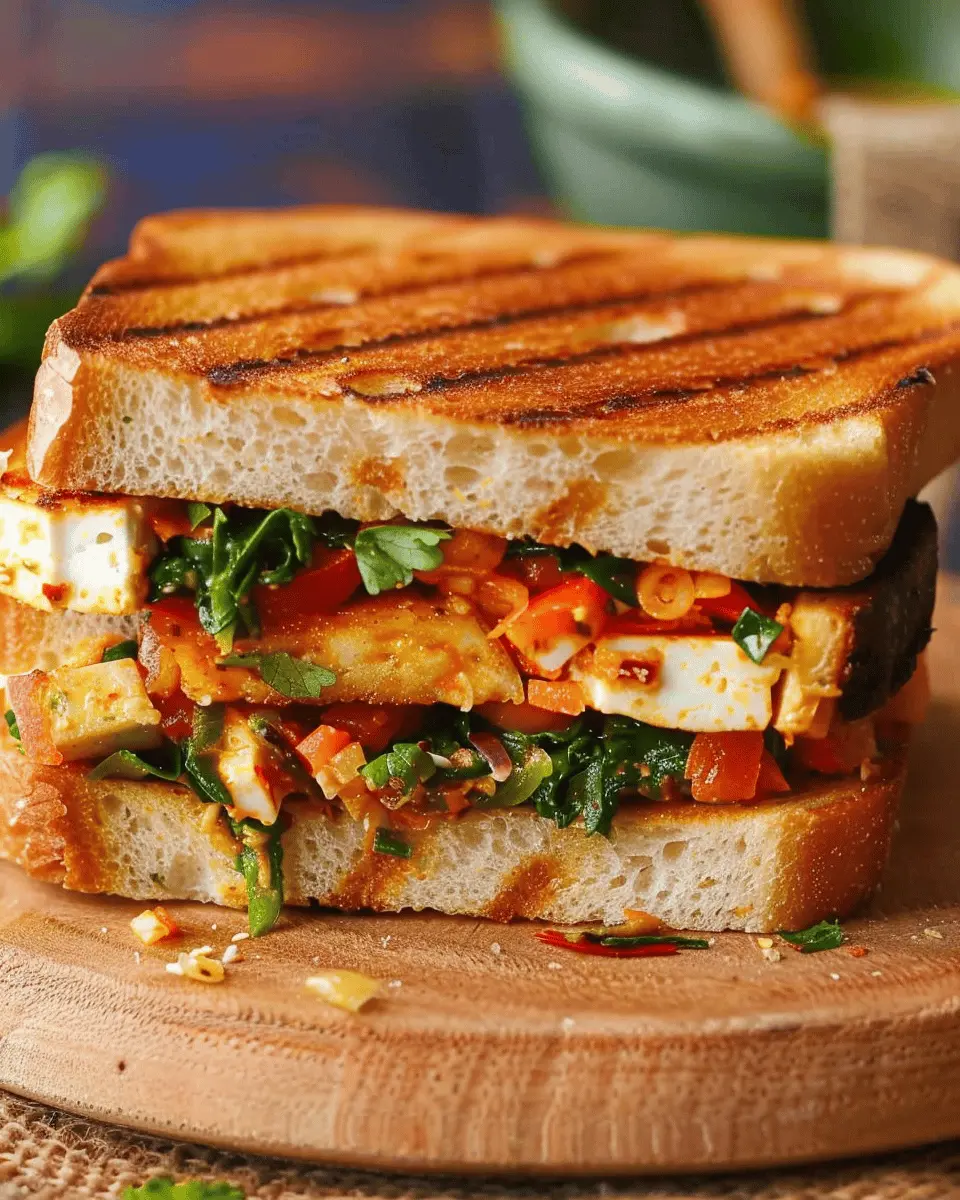 Quick Skillet-Toasted Veggie Paneer Sandwich: The Best Quick Snack