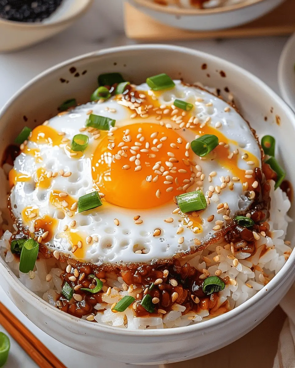 Gyeran Bap: Easy Korean Egg Rice with Turkey Bacon Delight