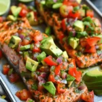 Baked Cilantro Lime Salmon with Avocado Salsa Bliss