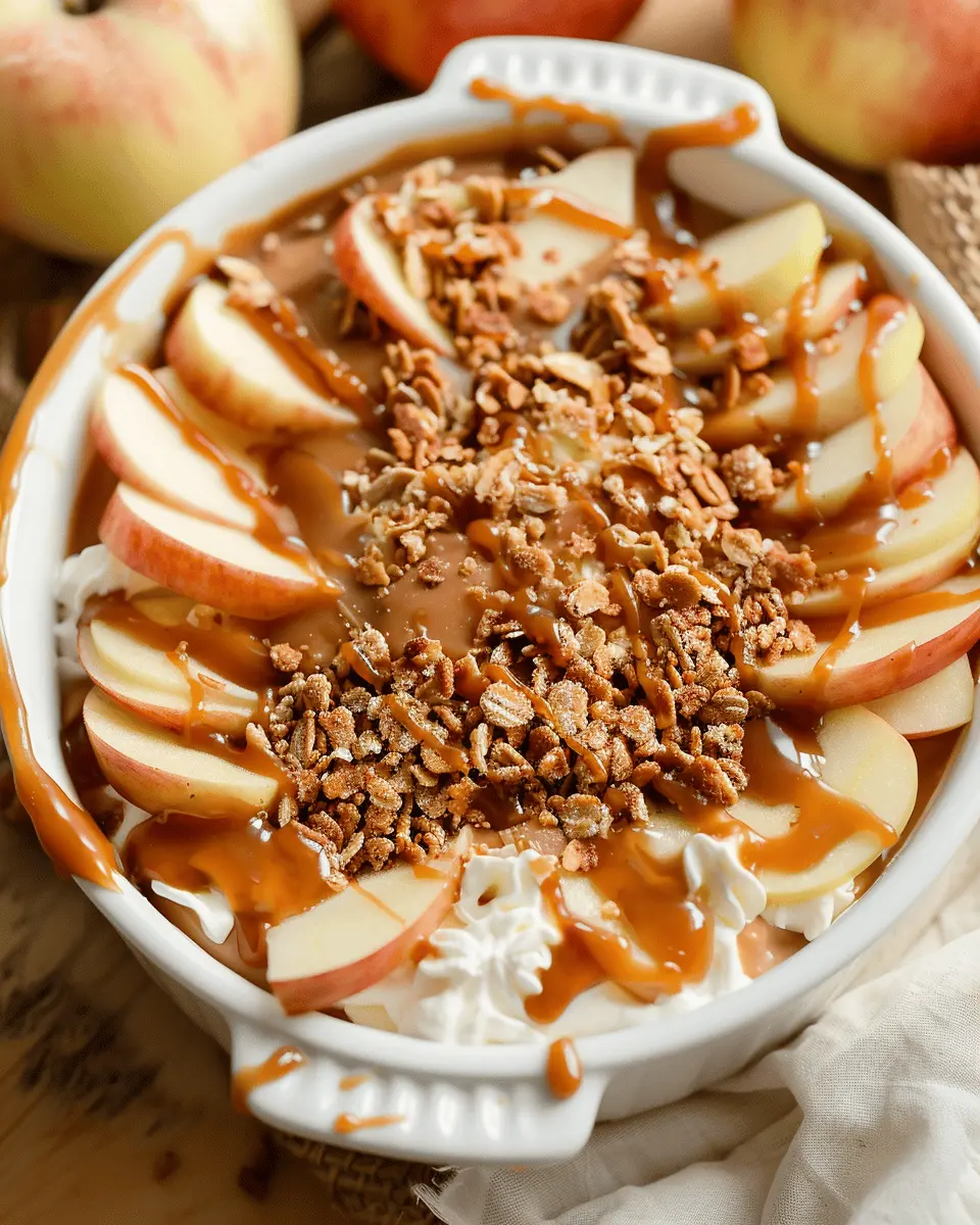 Cream Cheese Caramel Apple Dip: Indulgent Delight with Toffee Bits