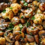 Garlic Mushrooms Cauliflower Skillet Recipe for Easy Dinners