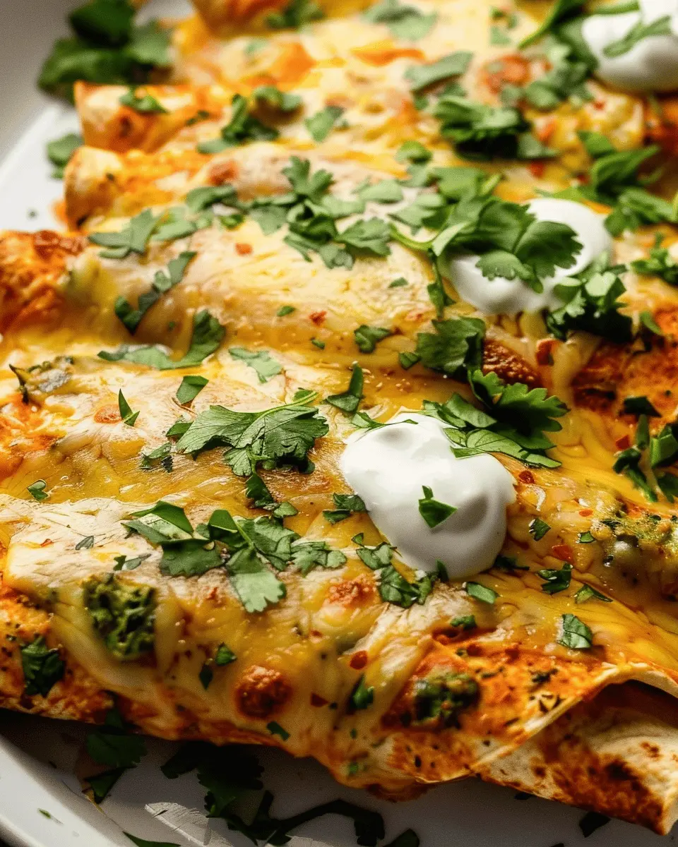 Poblano Chicken Enchiladas