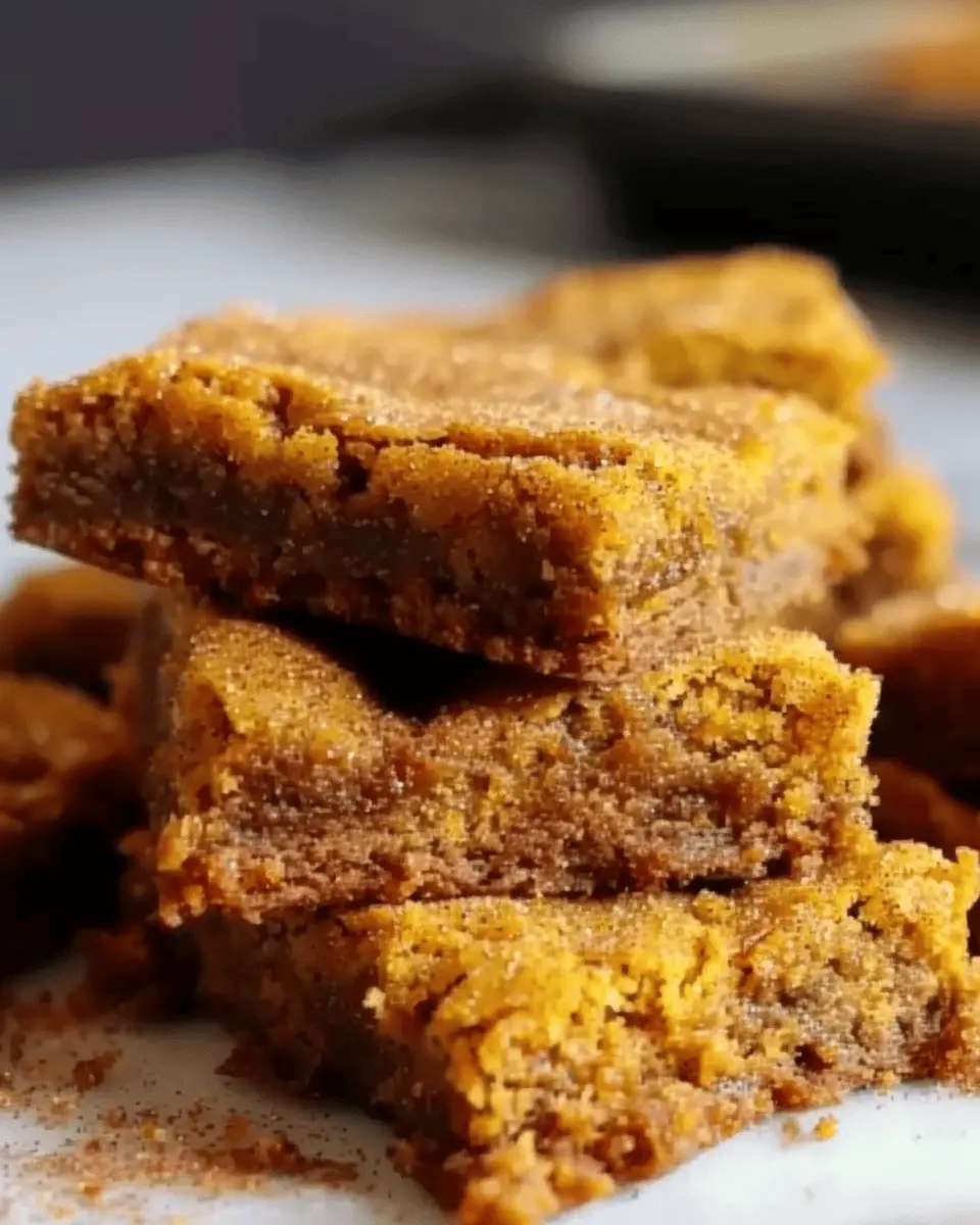 Pumpkin Snickerdoodle Blondies: Indulge in a Fall Delight